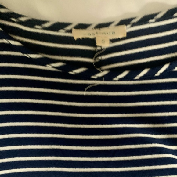 VESTIQUE NAVY&WHITE STRIPPED DRESS - Picture 3 of 4